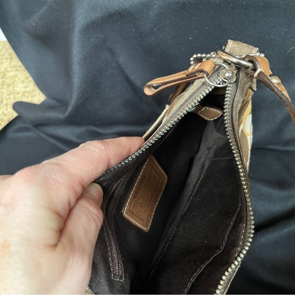 Coach Women's Chelsea Optic C Demi Purse Signature Monogram Jacquard Hobo Bag - Picture 4 of 4